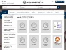 Tablet Screenshot of muslimdirectory.in
