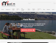 Tablet Screenshot of muslimdirectory.co.nz